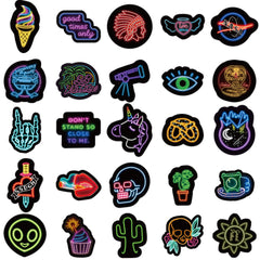 50 Neon Graffiti Stikera