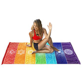 Mandala podloga , plaža, joga