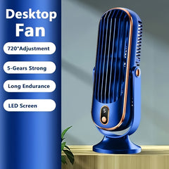 Prenosivi klima uređaj i rashlađivač - Dual motor 5 brzina 720 stepeni okretni rashladni ventilator