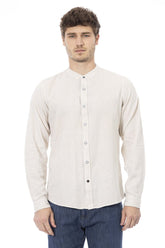 SHIRT LONG SLEEVE - WHITE/SKY