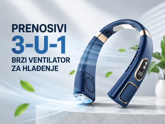 Prenosivi 3-u-1 Brzi Ventilator za Hlađenje