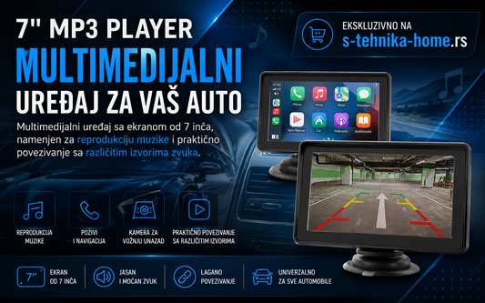7'' MP3 Player za automobil – praktičan multimedijalni uređaj za moderniju vožnju