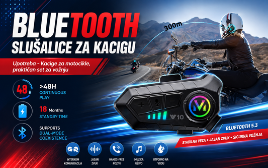 Bluetooth slušalice za kacigu – praktično rešenje za sigurniju i udobniju vožnju motocikla