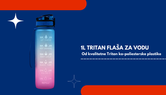 Tritan flaša za vodu – savršen spoj funkcionalnosti i bezbednosti