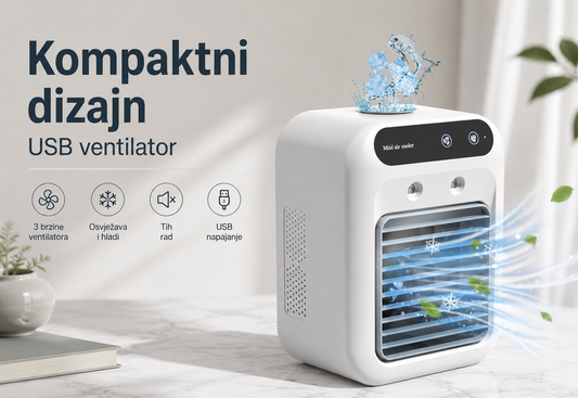 Kompaktni USB ventilator – praktično rešenje za osveženje tokom toplih dana