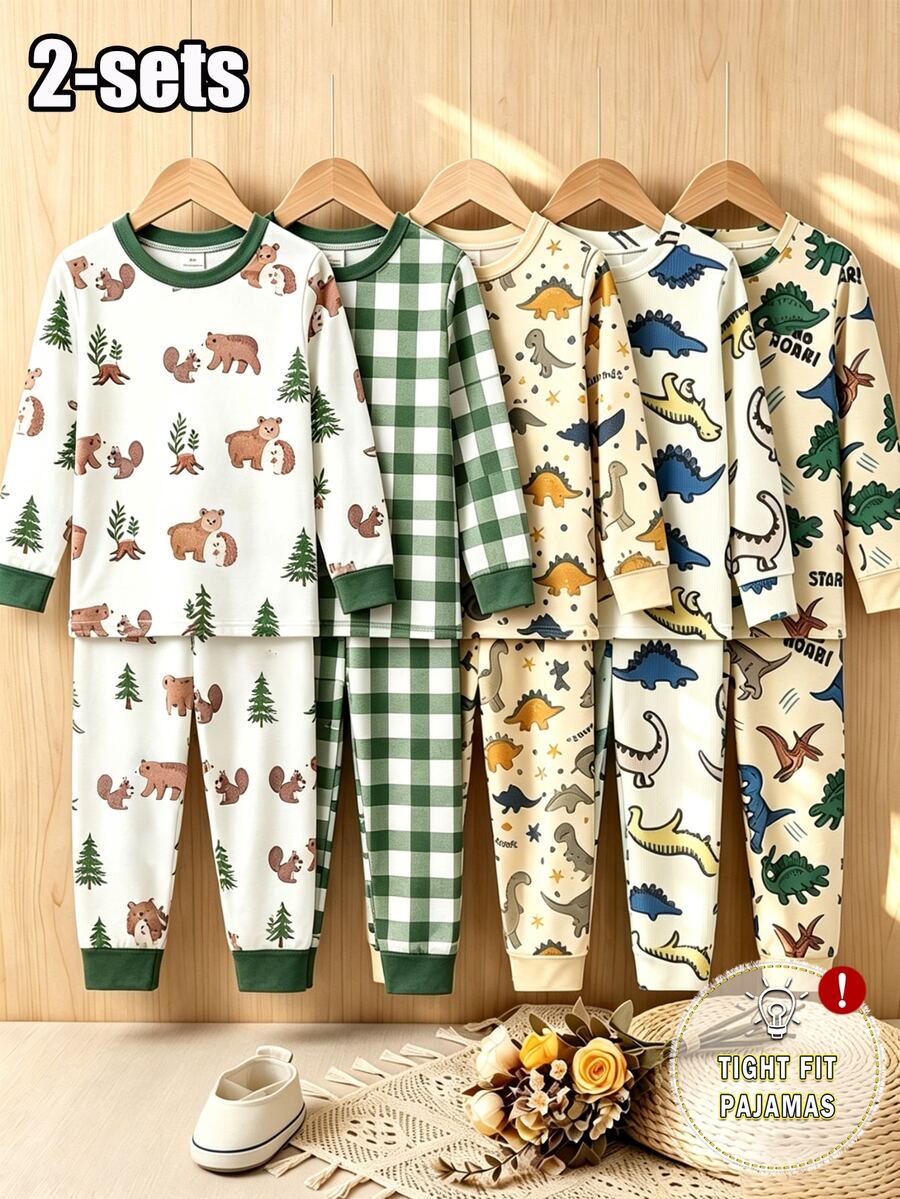 2 kom/set dečiji slatki set sa crtanim printom dinosaura