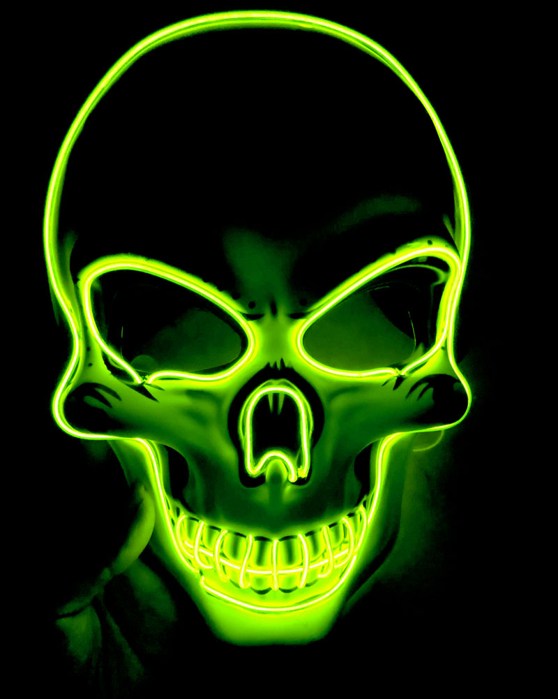 Halloween LED maska