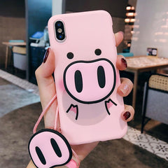 Funny Cartoon Pig maska za telefon