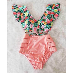 Dvodelni bikini cvetni dezen
