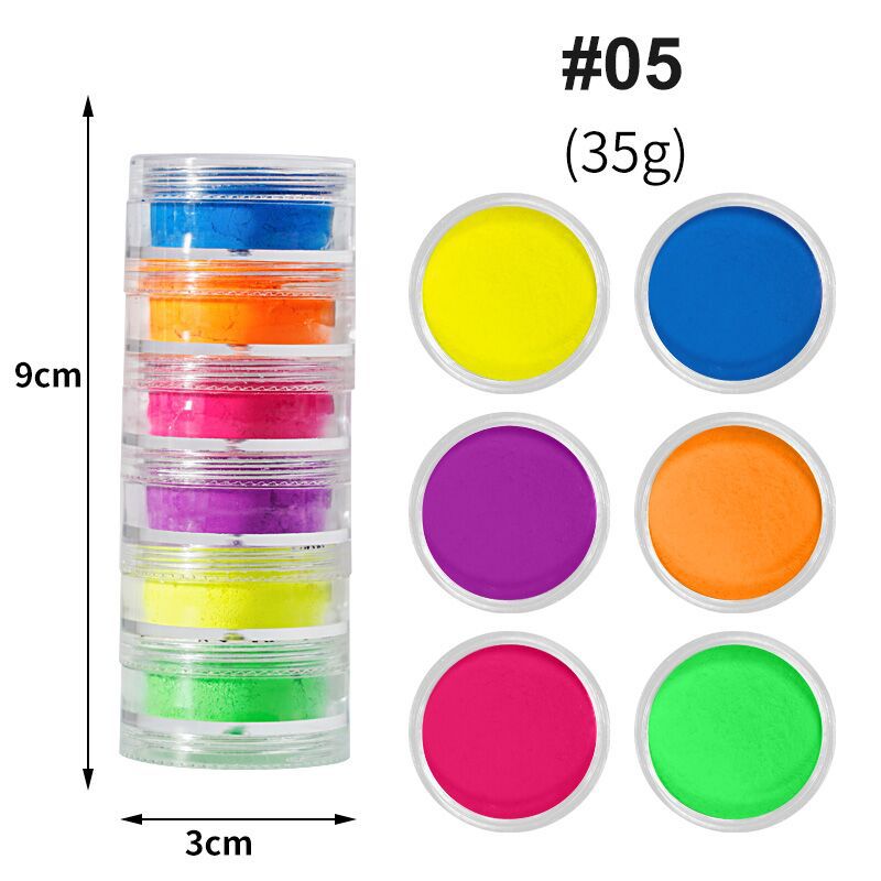 6 boja Pearl Puder za nokte