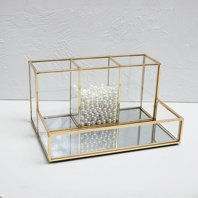 Stakleni Makeup Organizer