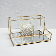Stakleni Makeup Organizer