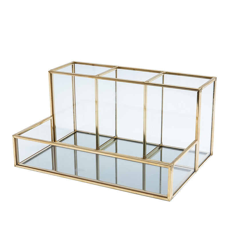 Stakleni Makeup Organizer