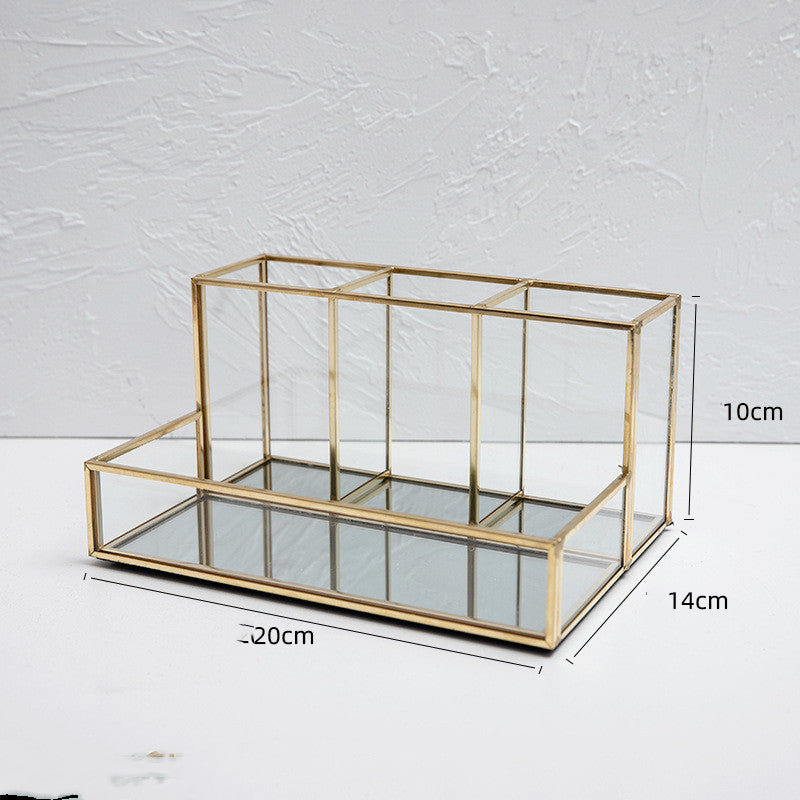 Stakleni Makeup Organizer