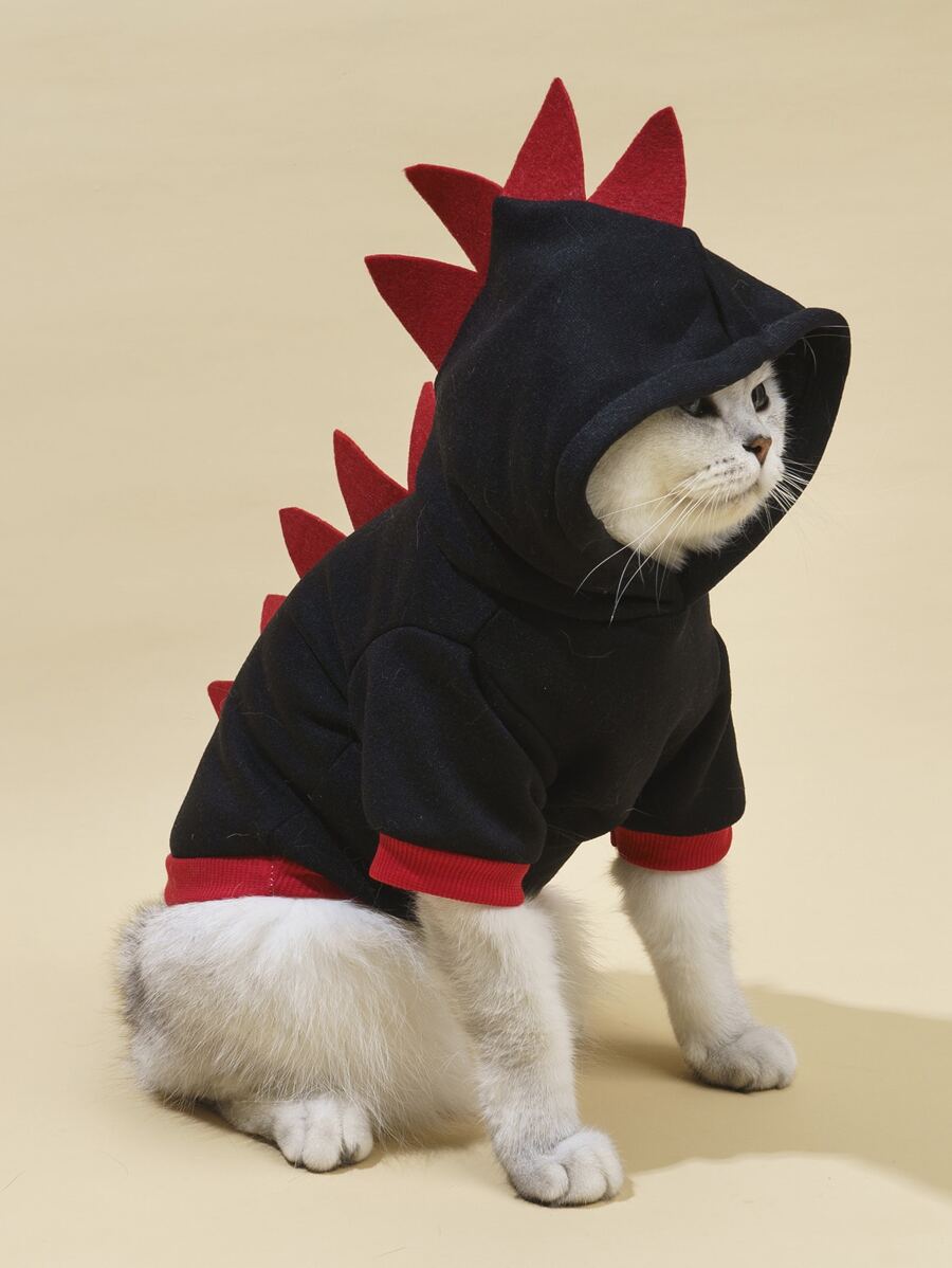 1pc Dinosaur Design Pet Hoodie