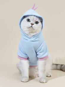 1pc Dinosaur Design Pet Hoodie