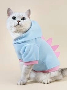 1pc Dinosaur Design Pet Hoodie