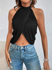 Halter Top sa Detaljima od Kristala