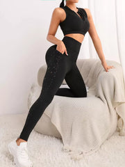 Ženske sportske joga pantalone sa džepom za telefon