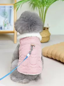 1pc Thickened Pet Vest Padded Coat For Dogs & Cats Warm Winter Animal Coat