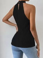 Chiquease Criss Cross Front Halter Top