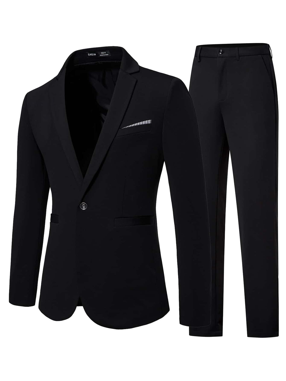 Muški sako sa jednim dugmetom i formalne pantalone za odelo