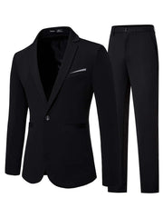 Muški sako sa jednim dugmetom i formalne pantalone za odelo