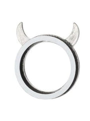 1PC Devil Style Ignition Button Ring - Black Custom Trim Cover For Car Start Button To Enhance Interior Look