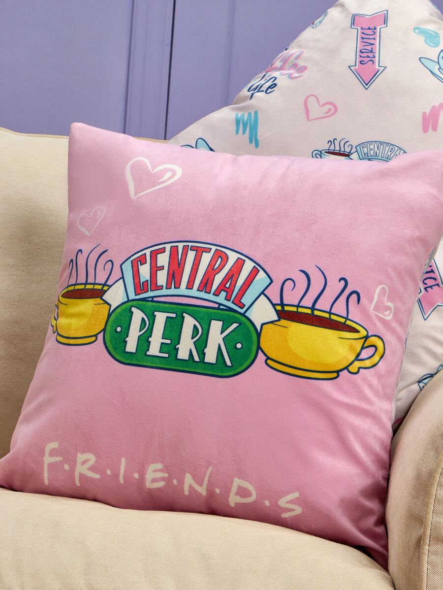 FRIENDS Dvostrana navlaka za jastuk sa motivom kafe i slova