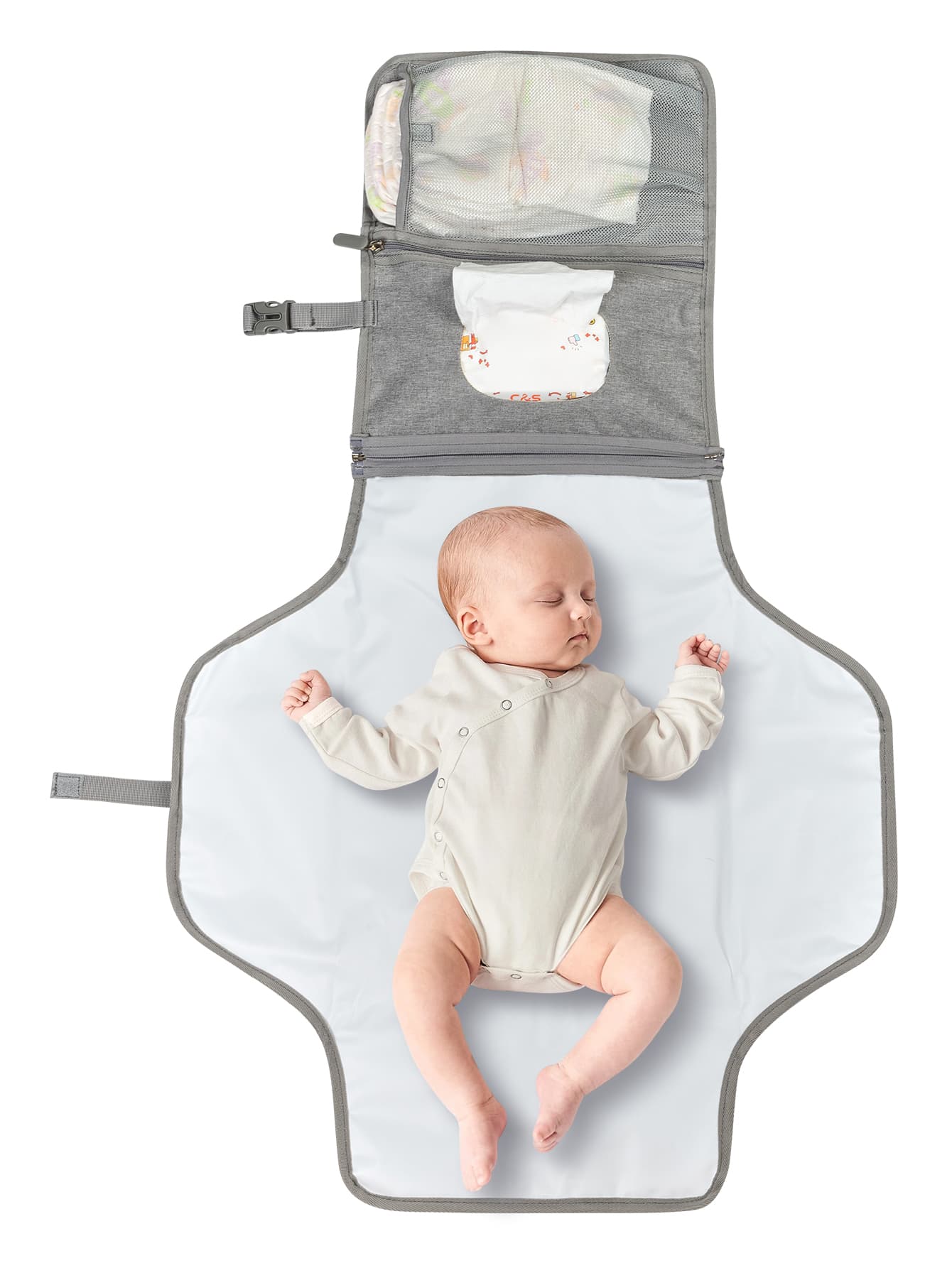 Prenosiva podloga za menjanje pelena za bebe - putna torba sa džepom