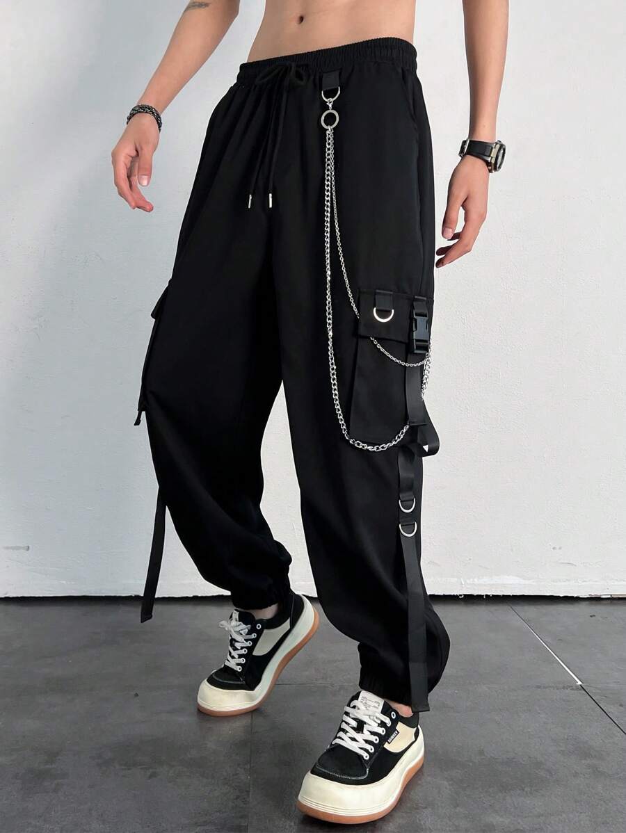 Muške cargo pantalone sa detaljima