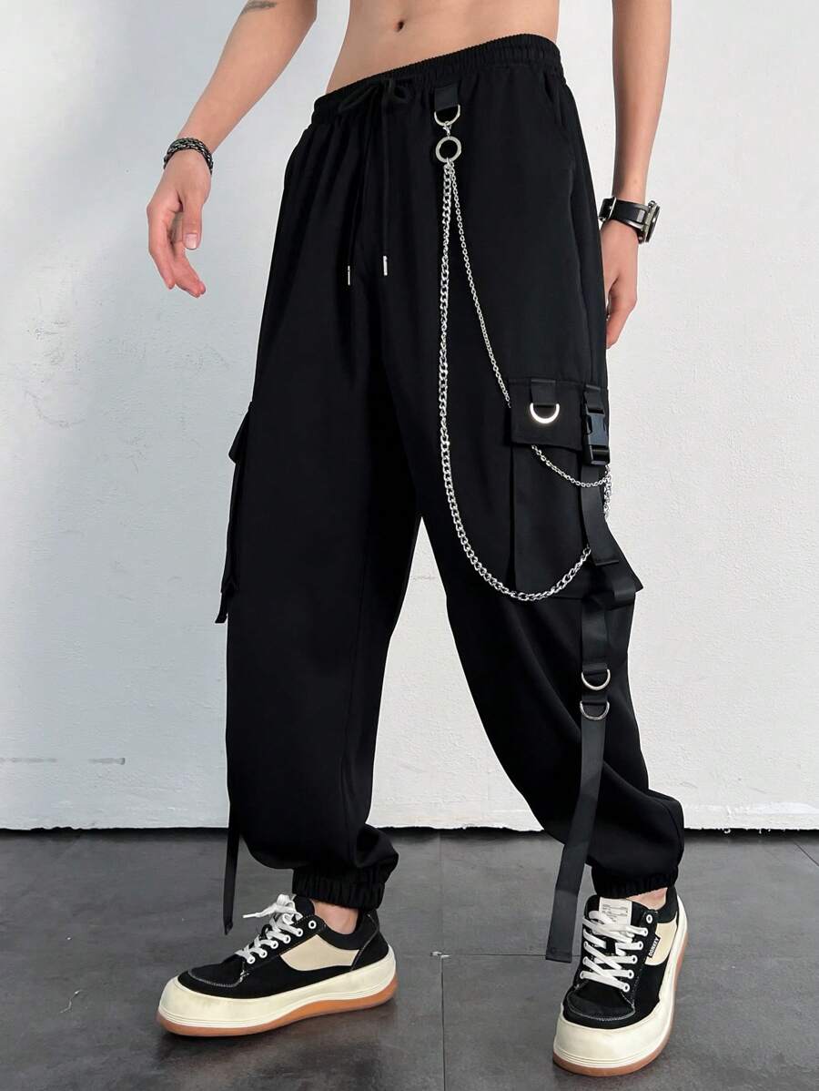 Muške cargo pantalone sa detaljima