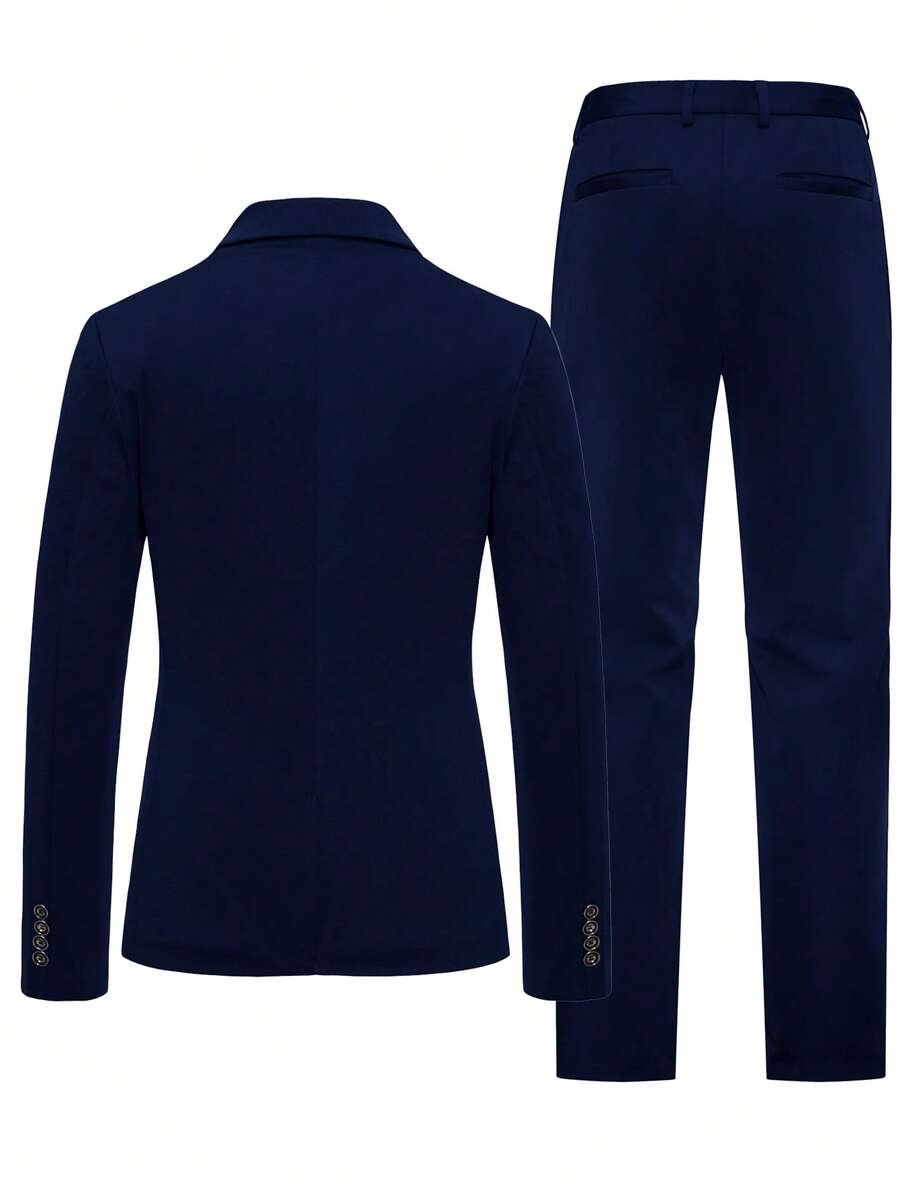 Muški sako sa jednim dugmetom i formalne pantalone za odelo