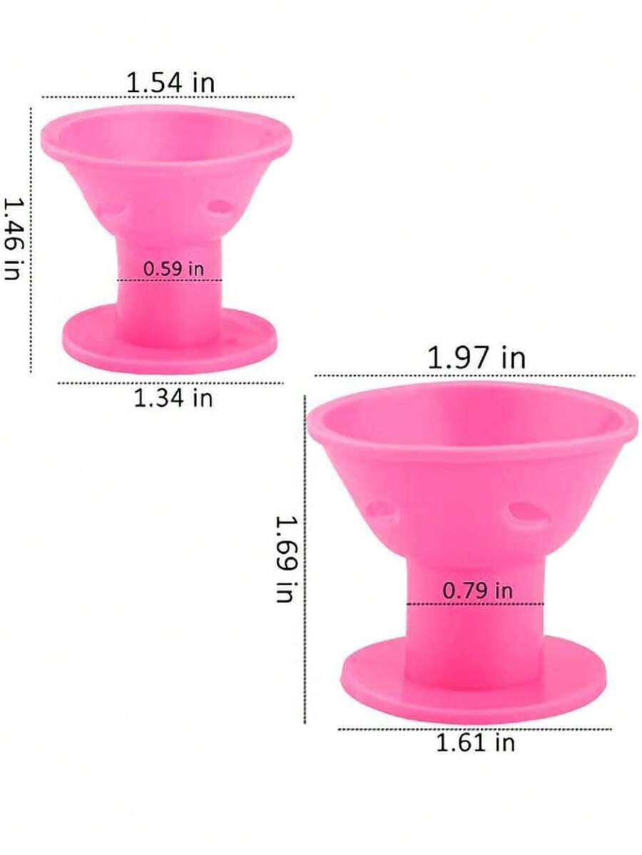20 kom roze silikonskih uvijača za kosu , magični valjci