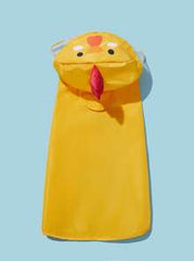 PETSIN 1pc Fabric Cartoon Chicken Design Hooded Pet Raincoat For Dog And Cat For Rainy Day