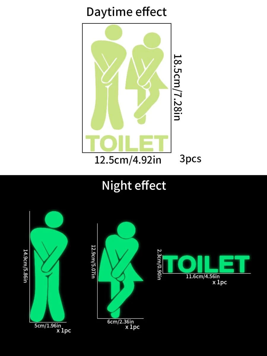 Svetleće nalepnice za WC fluorescentne