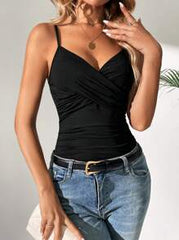 SHEIN Tall Solid Ruched Cami Top
