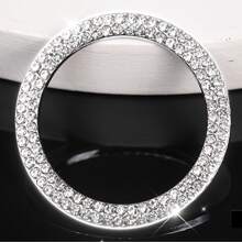 Rhinestone Decor Car One-button Start Sticker