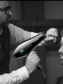 1PC 1050W 3-Speed Adjustable 10,000rpm Professional Black & Green Polka Dot Hair Dryer With Strong Wind And Constant Temperature