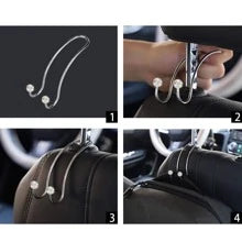 1pc Creative Stainless Steel Car Hook For Seat Headrest Multifunctional Car Hanger
