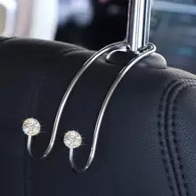1pc Creative Stainless Steel Car Hook For Seat Headrest Multifunctional Car Hanger