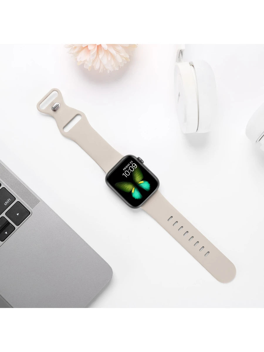 Unisex modni ležerni kaiš za sat od silikona , kompatibilan sa Apple Watch 38mm 40mm 41mm 45mm 46mm 44mm 49mm