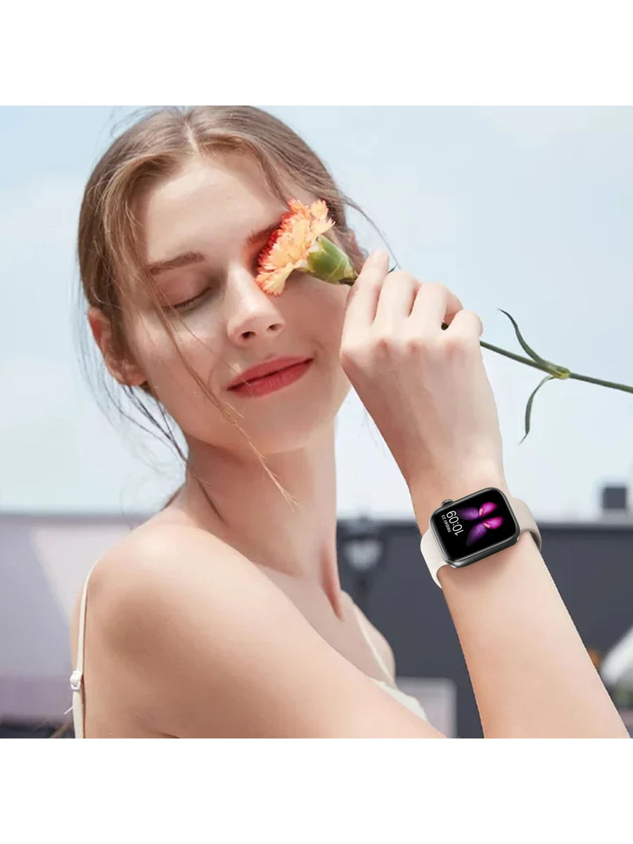 Unisex modni ležerni kaiš za sat od silikona , kompatibilan sa Apple Watch 38mm 40mm 41mm 45mm 46mm 44mm 49mm