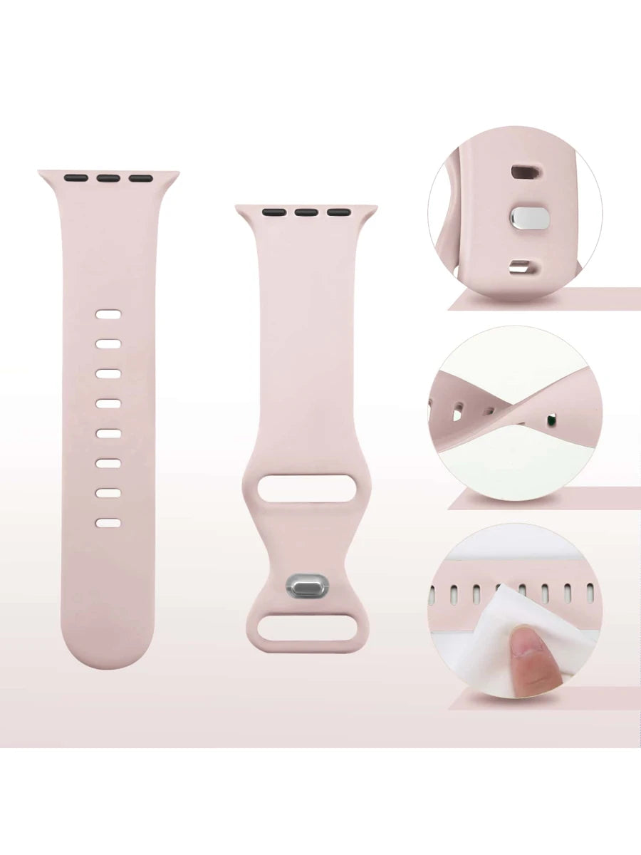 Unisex modni ležerni kaiš za sat od silikona , kompatibilan sa Apple Watch 38mm 40mm 41mm 45mm 46mm 44mm 49mm