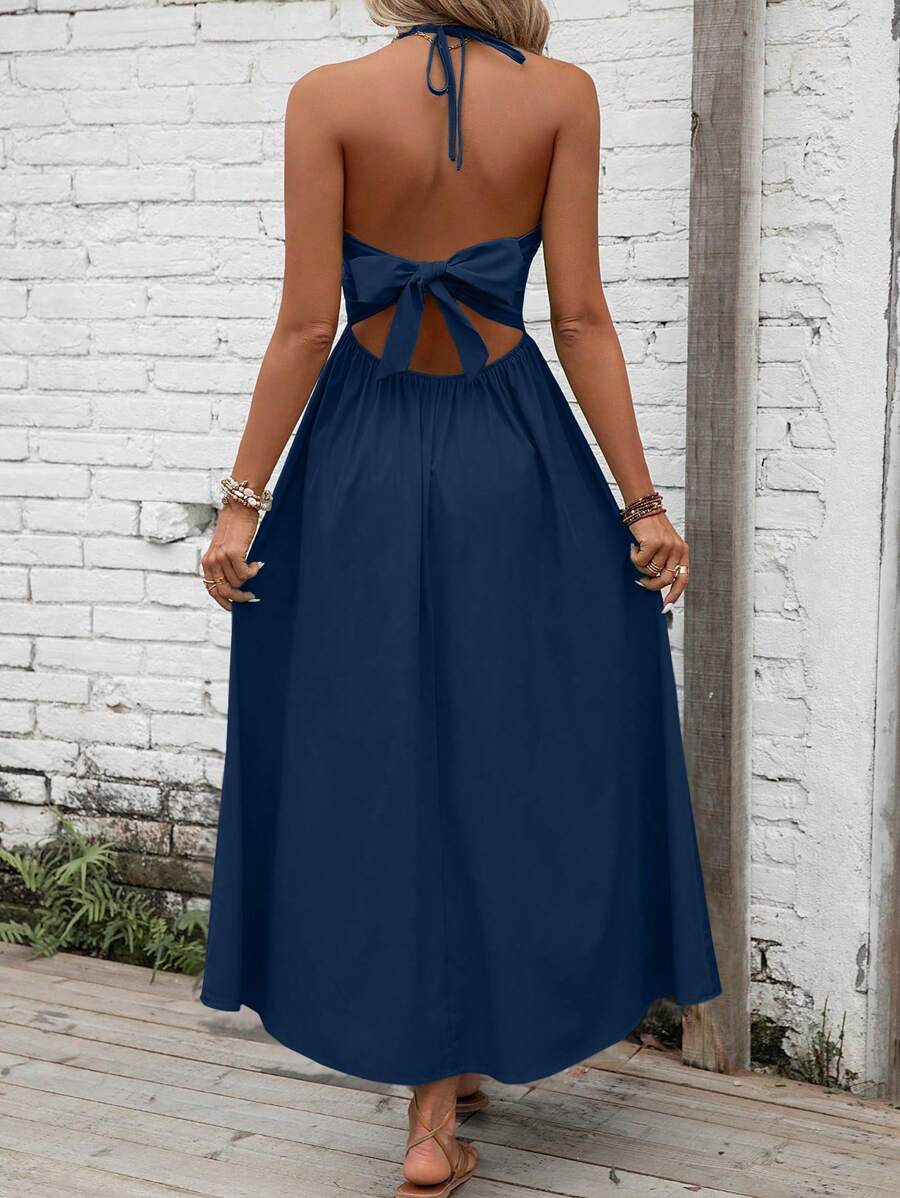 Ženska Letnja Haljina – Backless Cami sa Vezivanjem
