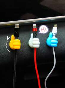 5pcs/Pack Random Color Creative Multifunctional Heavy Duty Thumb Hooks, No Trace Left, With Adhesive (New Version)