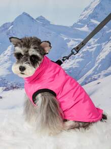 PETSIN Pet Waterproof Padded Vest, Rose Red