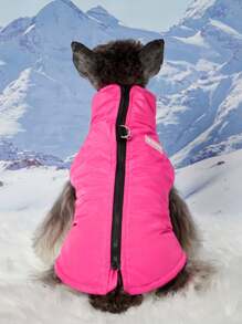 PETSIN Pet Waterproof Padded Vest, Rose Red