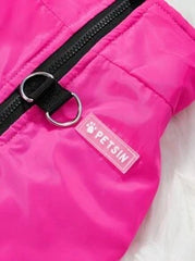 PETSIN Pet Waterproof Padded Vest, Rose Red