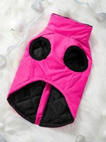 PETSIN Pet Waterproof Padded Vest, Rose Red